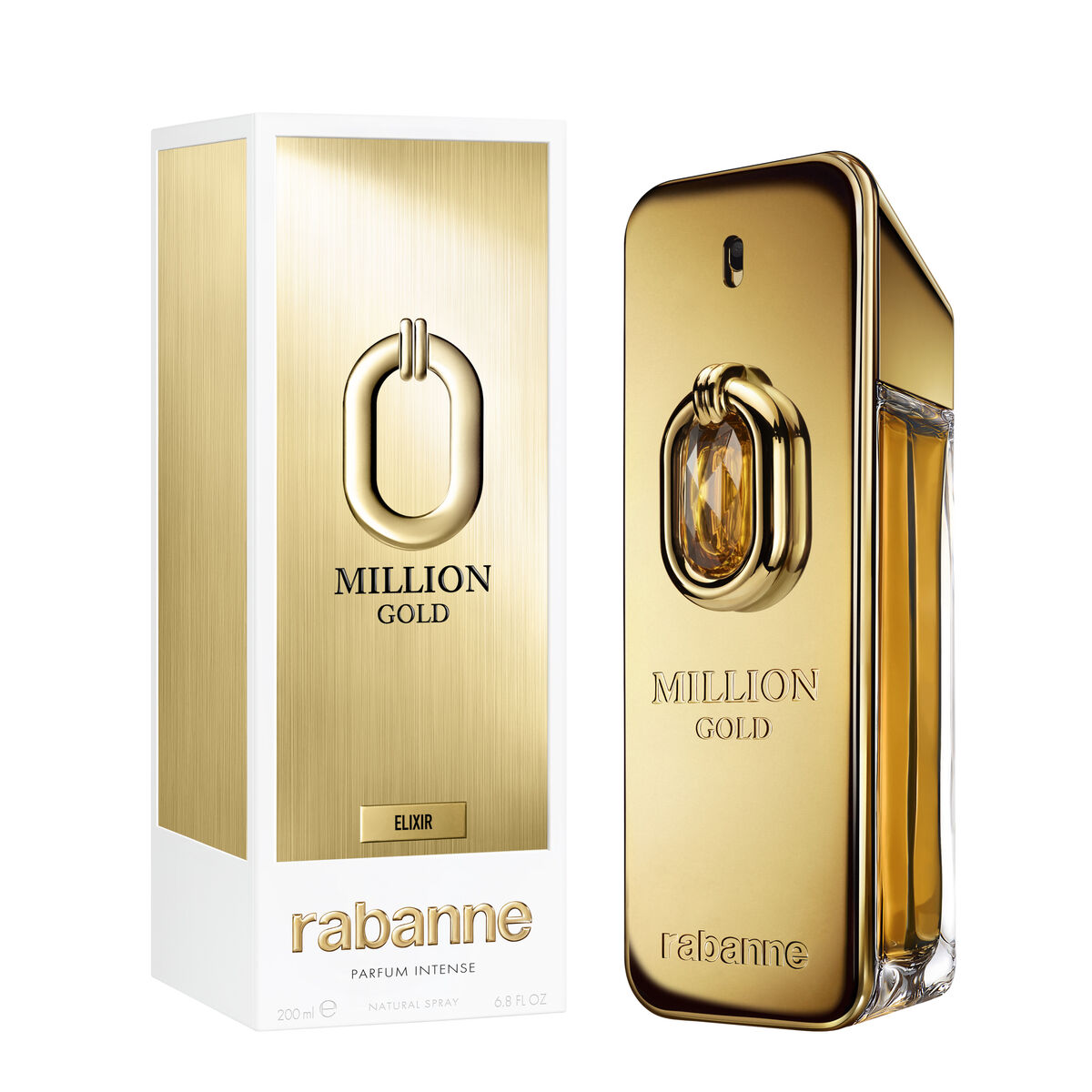 Herreparfume Paco Rabanne MILLION GOLD 200 ml til mænd produktemballage