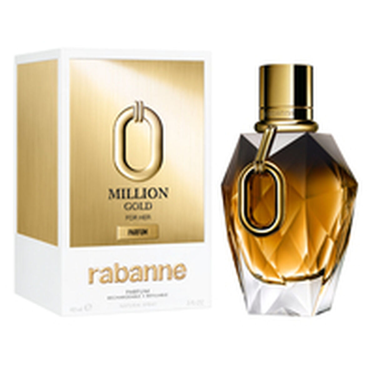 Dameparfume Paco Rabanne MILLION GOLD 90 ml til Dame-produktemballage