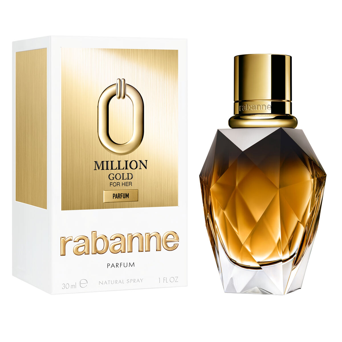Dameparfume Paco Rabanne MILLION GOLD 30 ml til Dame produktemballage