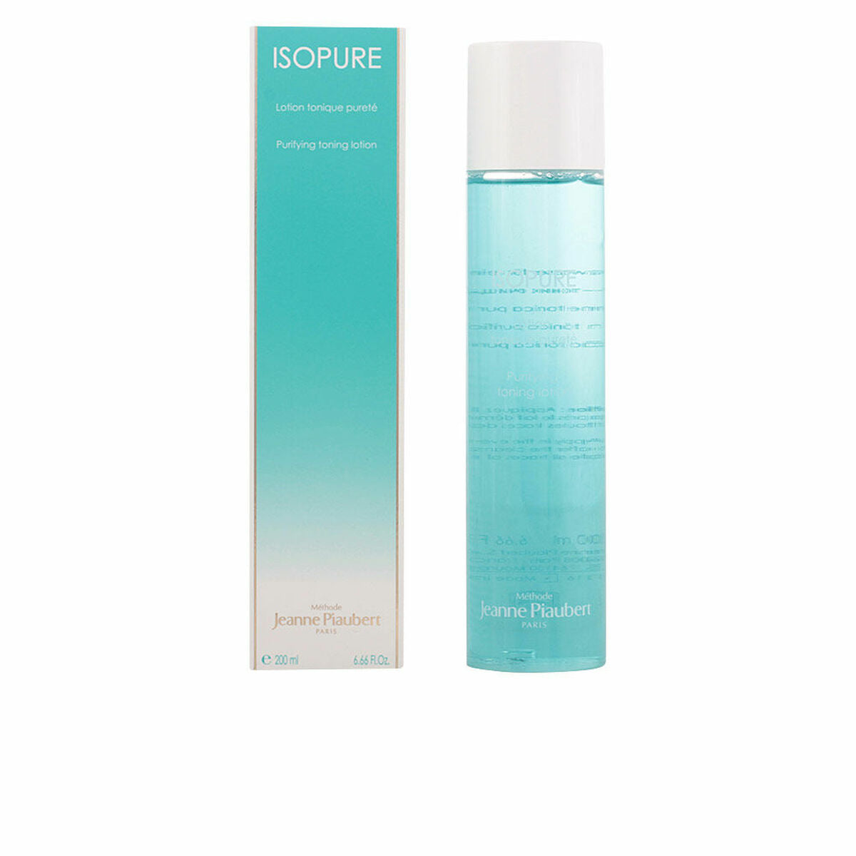 Ansigtstoner Jeanne Piaubert Isopure 200 ml hudplejeemballage