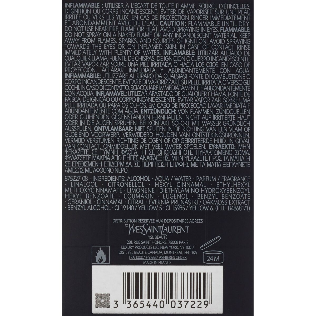 Herreparfume Yves Saint Laurent 2083_3360 EDT til mænd flaske