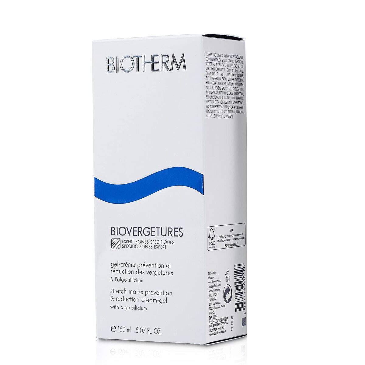 Anti-Stretch Mark Cream Biotherm 150 ml til kvinder hudpleje emballage