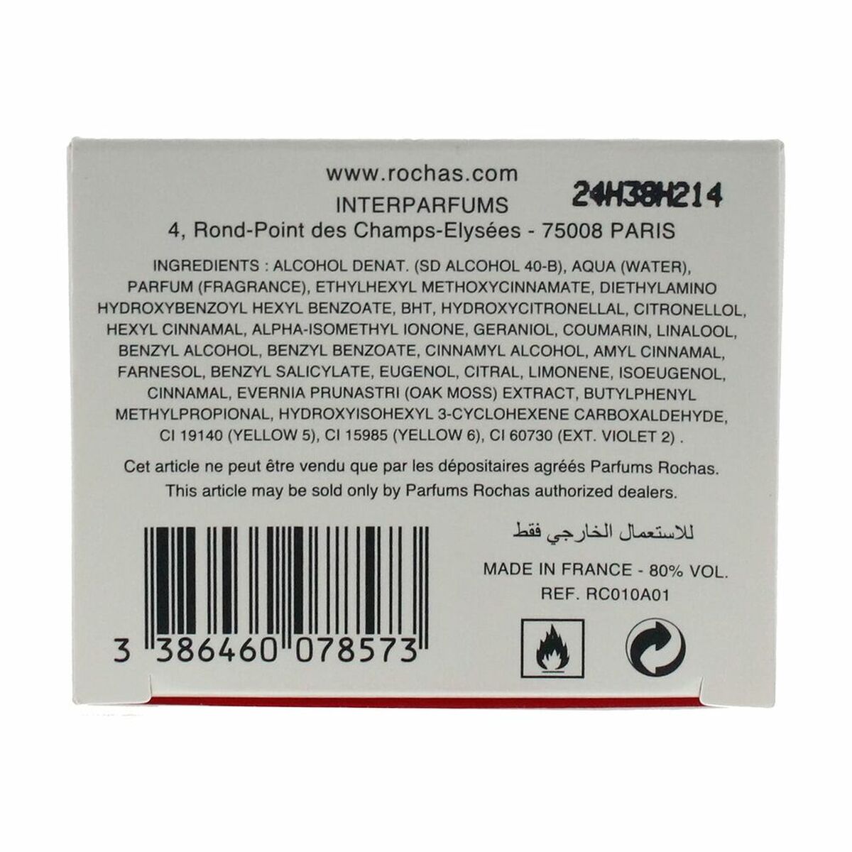 Dameparfume Rochas MADAME EDT 100 ml til Dame flaske