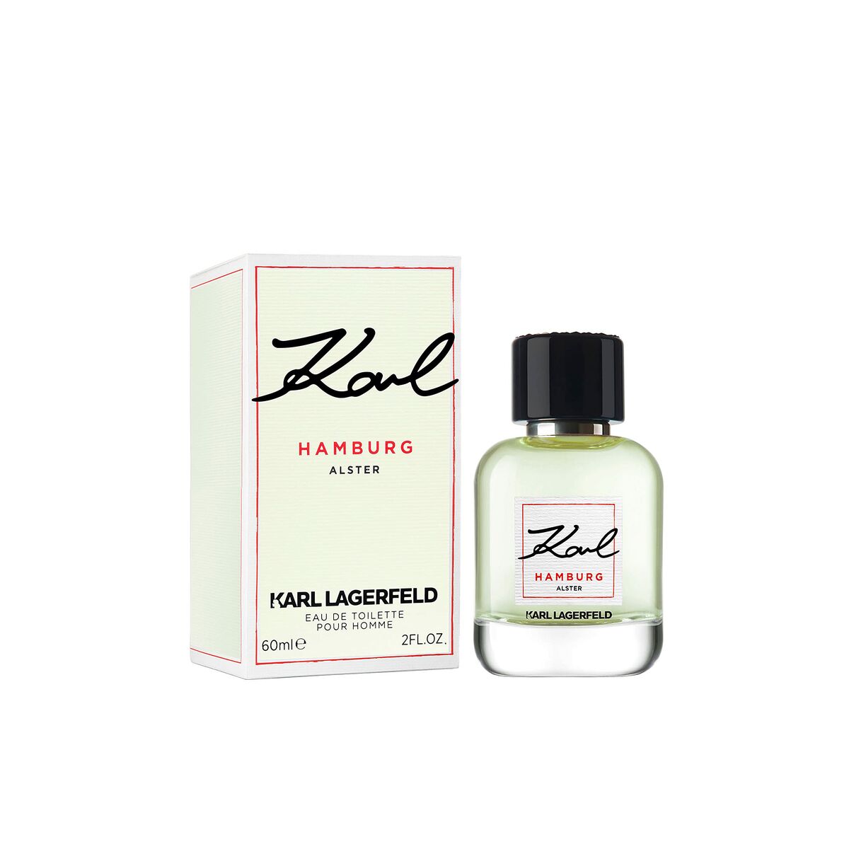 Herreparfume Karl Lagerfeld Karl Hamburg Alster 60 ml til mænd produktemballage