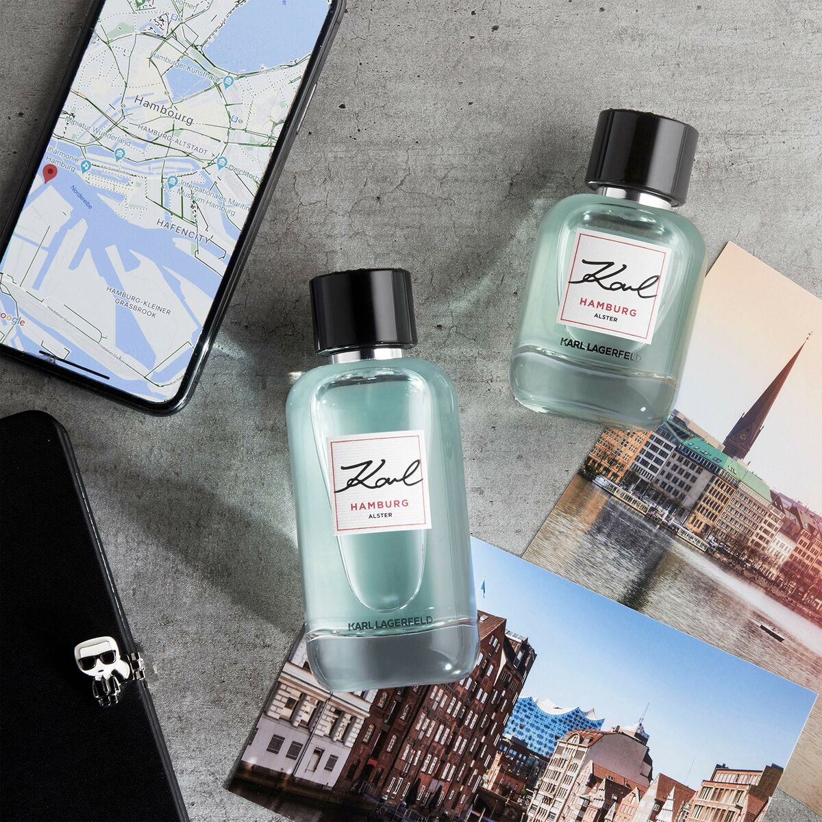 Herreparfume Karl Lagerfeld Karl Hamburg Alster 60 ml til mænd produktemballage