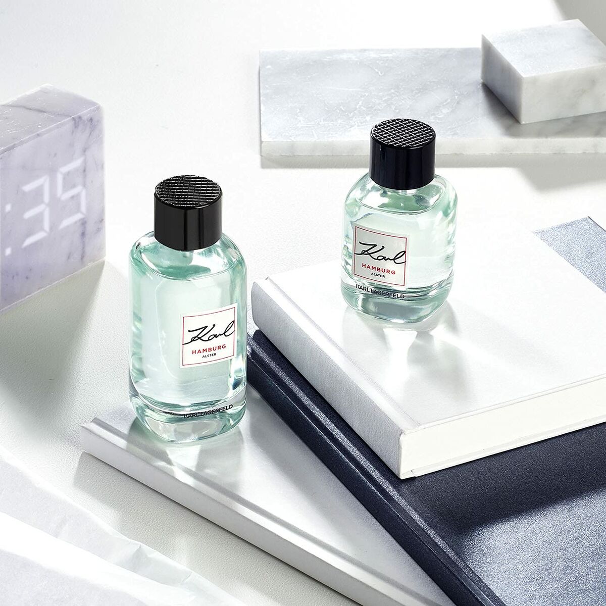 Herreparfume Karl Lagerfeld Karl Hamburg Alster 60 ml til mænd produktemballage