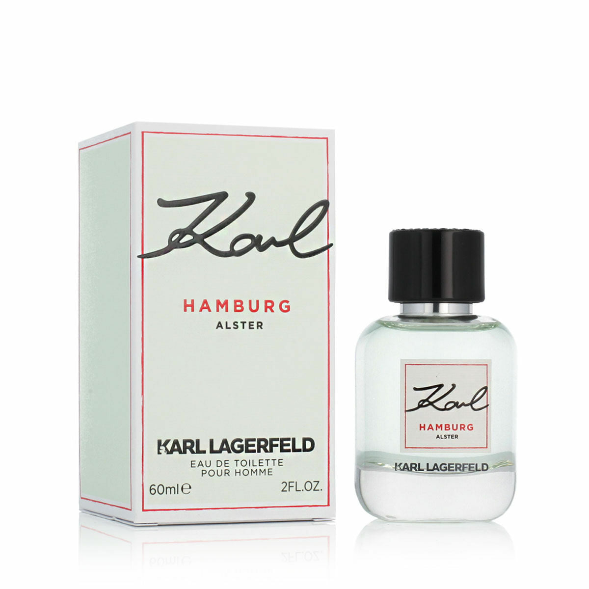 Herreparfume Karl Lagerfeld Karl Hamburg Alster 60 ml til mænd produktemballage