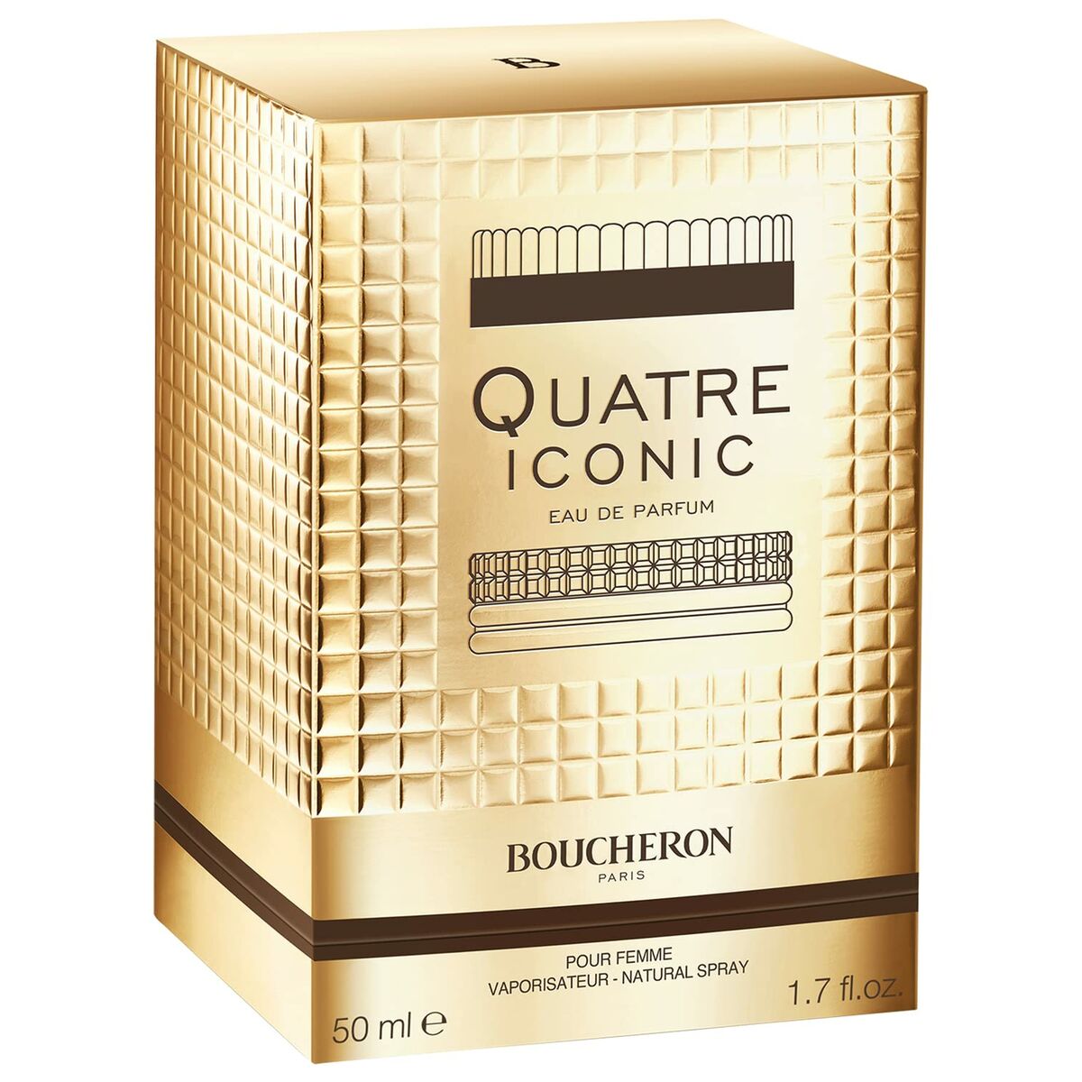 Dameparfume Boucheron Quatre Iconic 50 ml til Dame-produktemballage