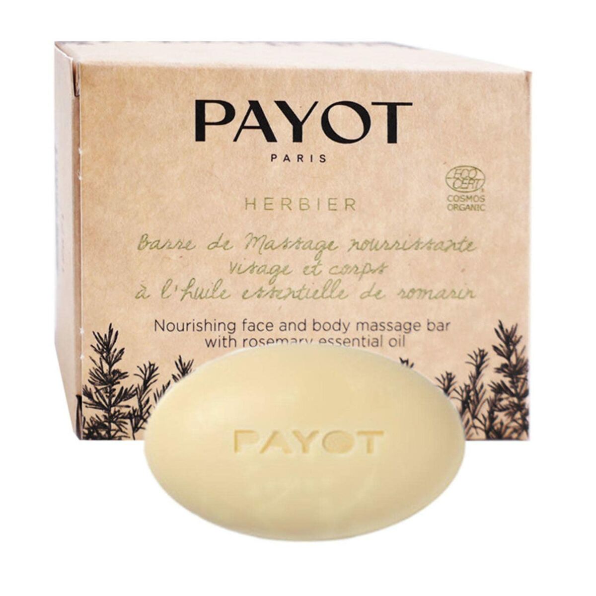 Massageolie Payot Herbier Pain De Massage 50 g produktemballage