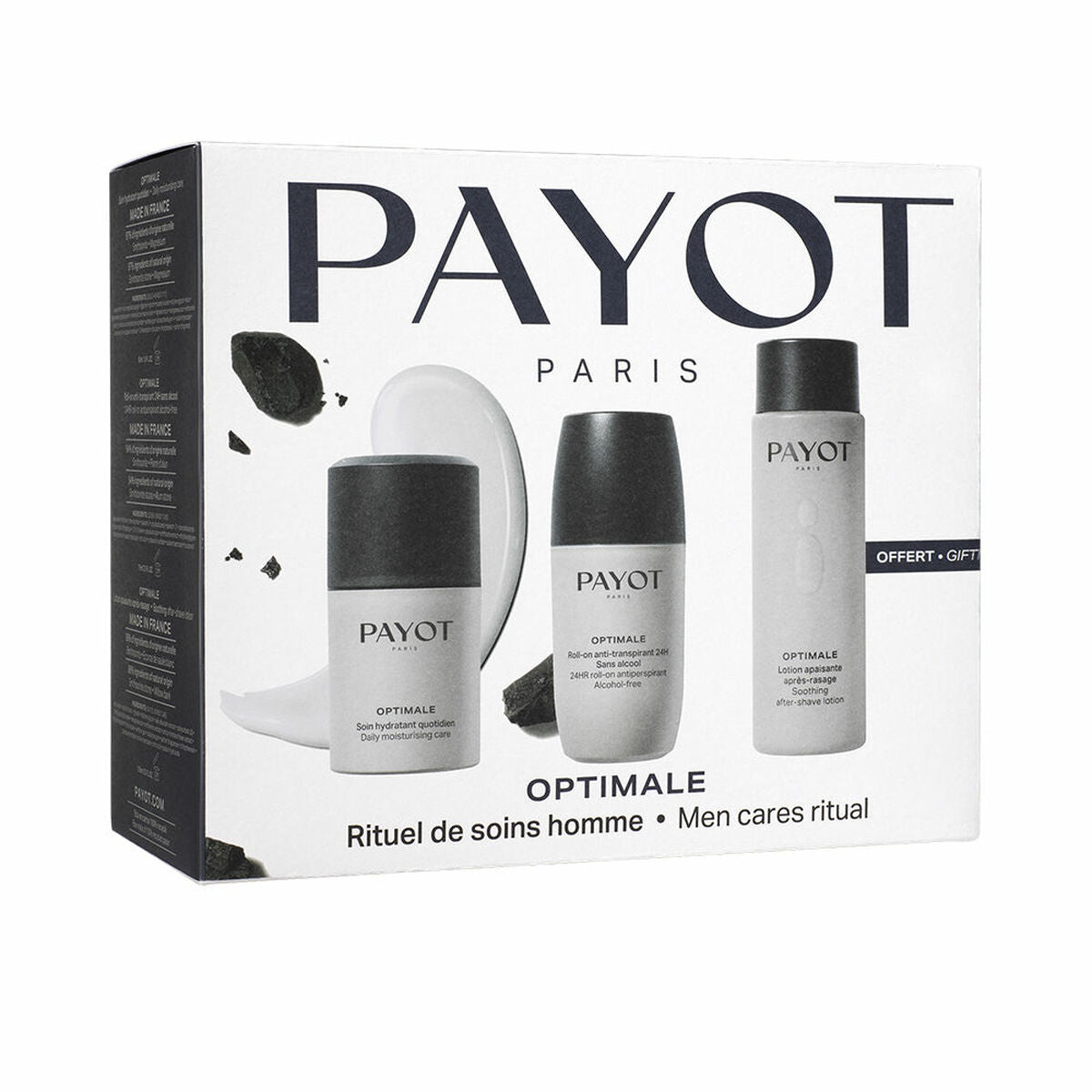 Kosmetiksæt til mænd Payot OPTIMALE 3 stykker til mænd produktemballage