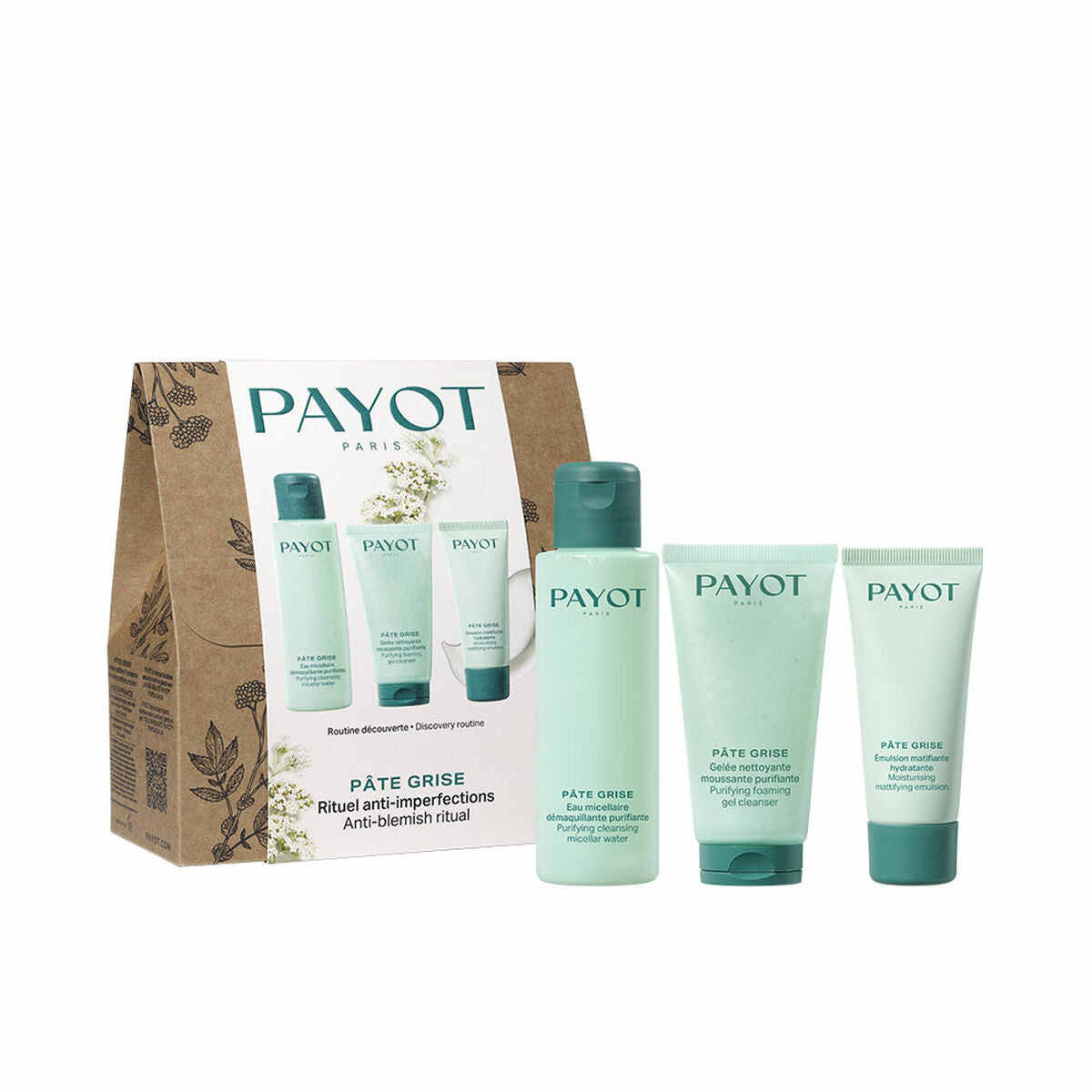 Sæt Payot PÂTE GRISE 3 Pieces for Women produktemballage
