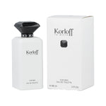 Herreparfume Korloff til mænd produktemballage