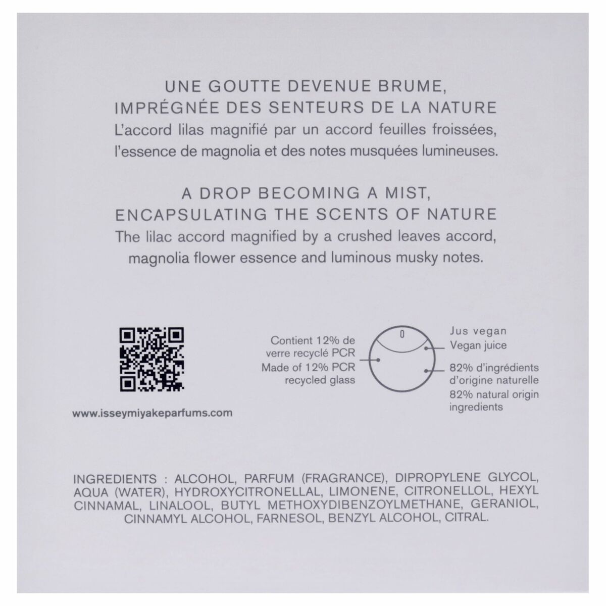Dameparfume Issey Miyake A Drop d'Issey Essentielle til kvinder produktemballage