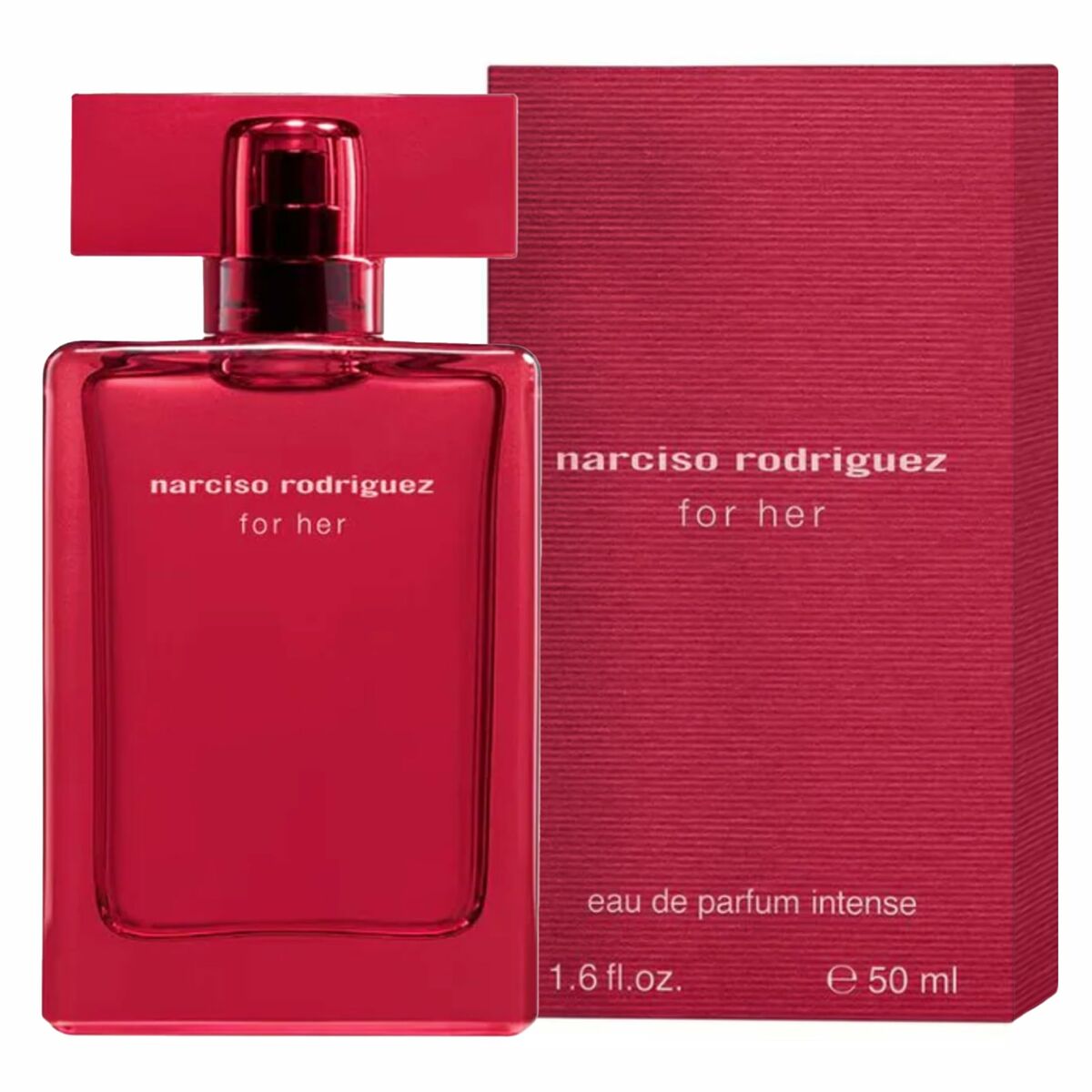 Unisex parfume Narciso Rodriguez FOR HENDE For Her Intense 50 ml til kvinder produktemballage