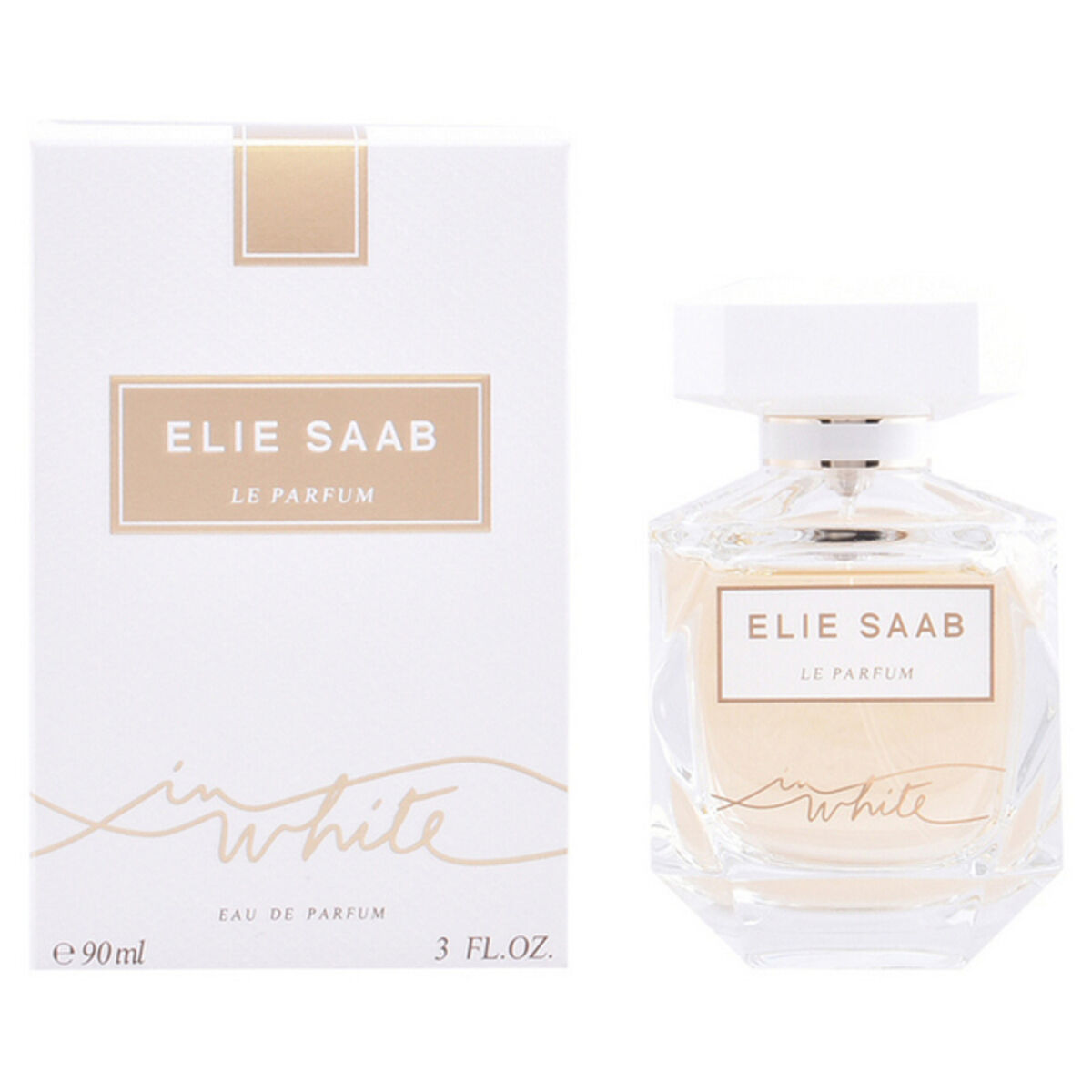 Dameparfume Elie Saab Le Parfum i Hvid EDP 90 ml til Dame flaske