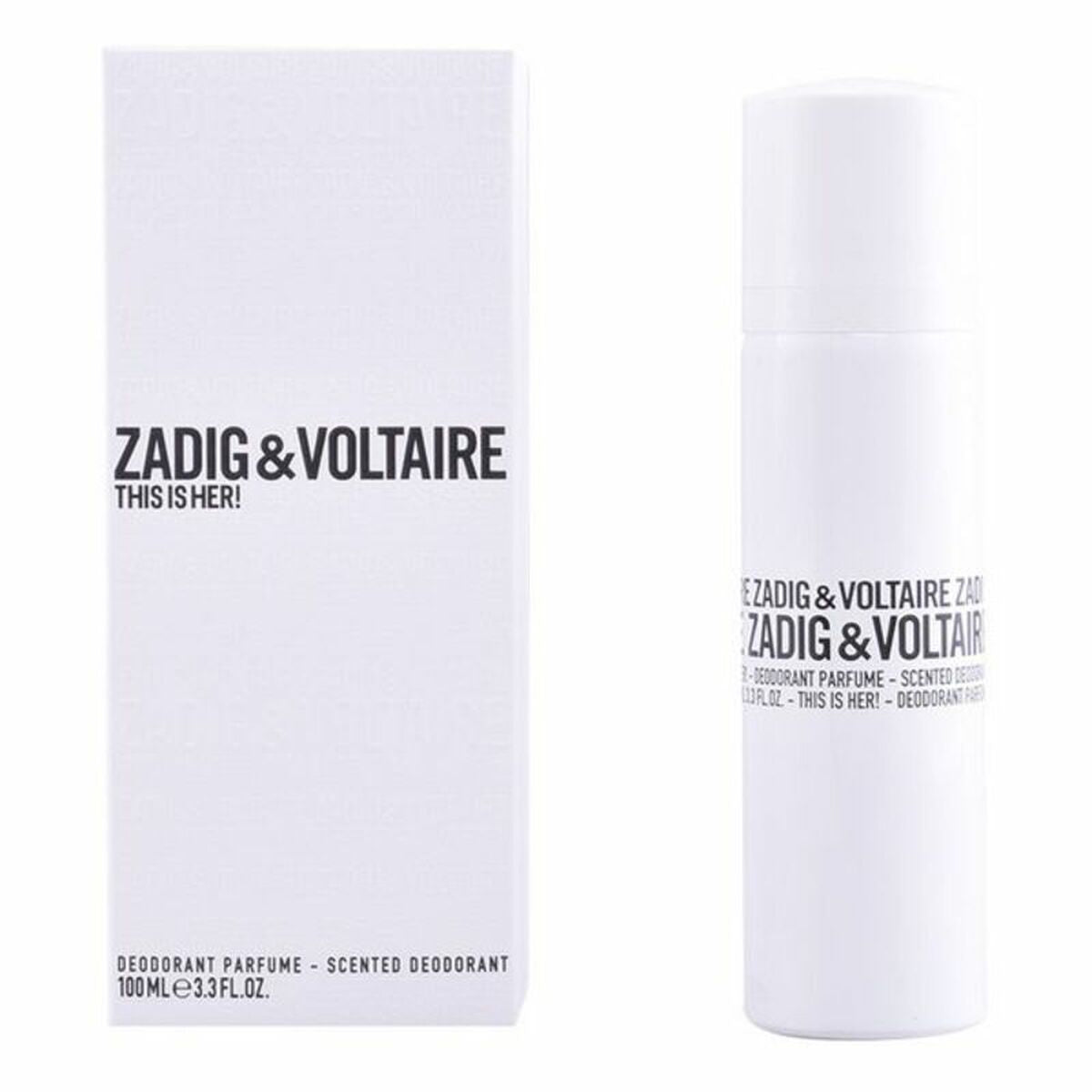 Spray Deodorant Zadig & Voltaire Dette er 100 ml til kvinder produktemballage