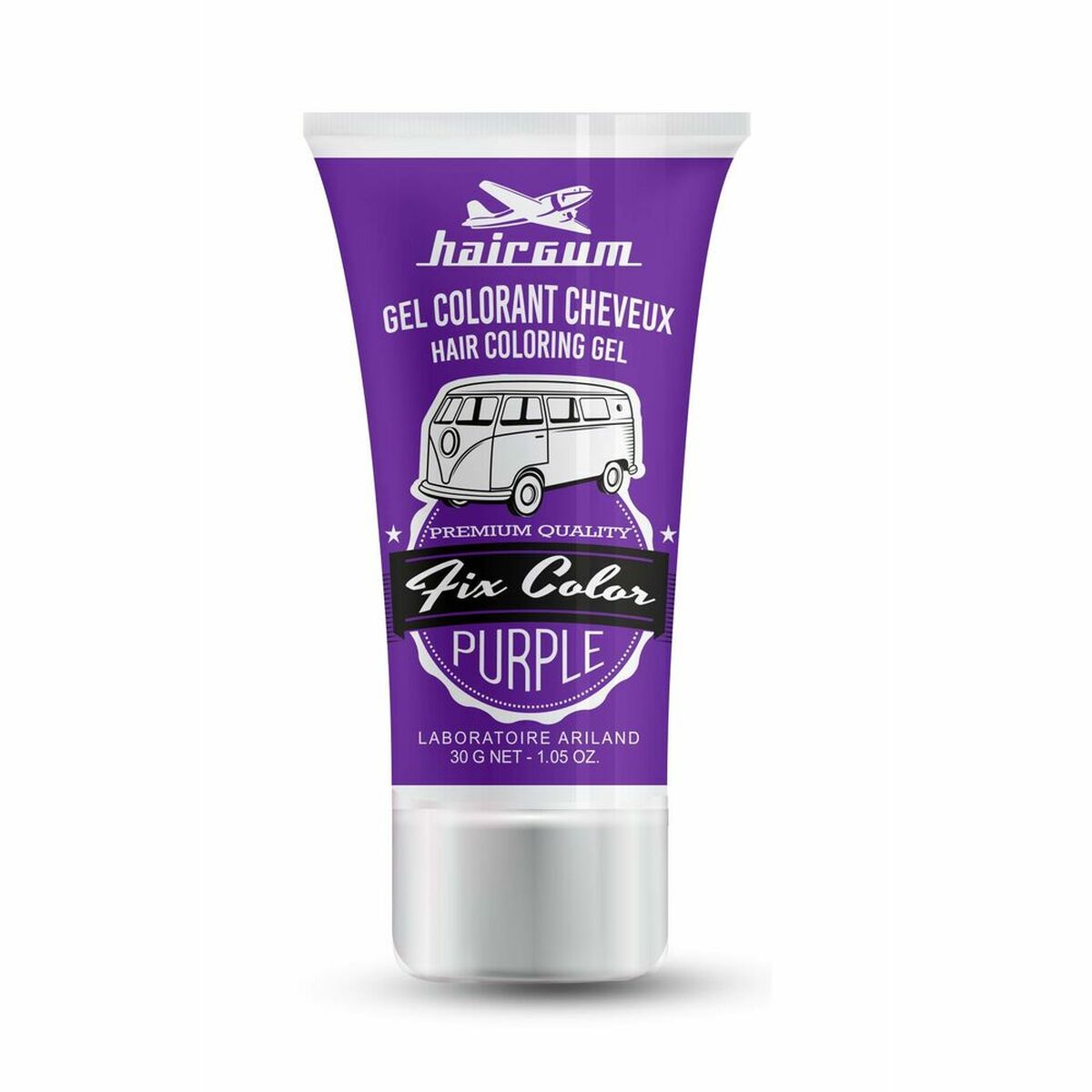 Ikke-permanent Color Hairgum Fix Color Purple 30 ml Styling Gel til Damer hudplejeemballage