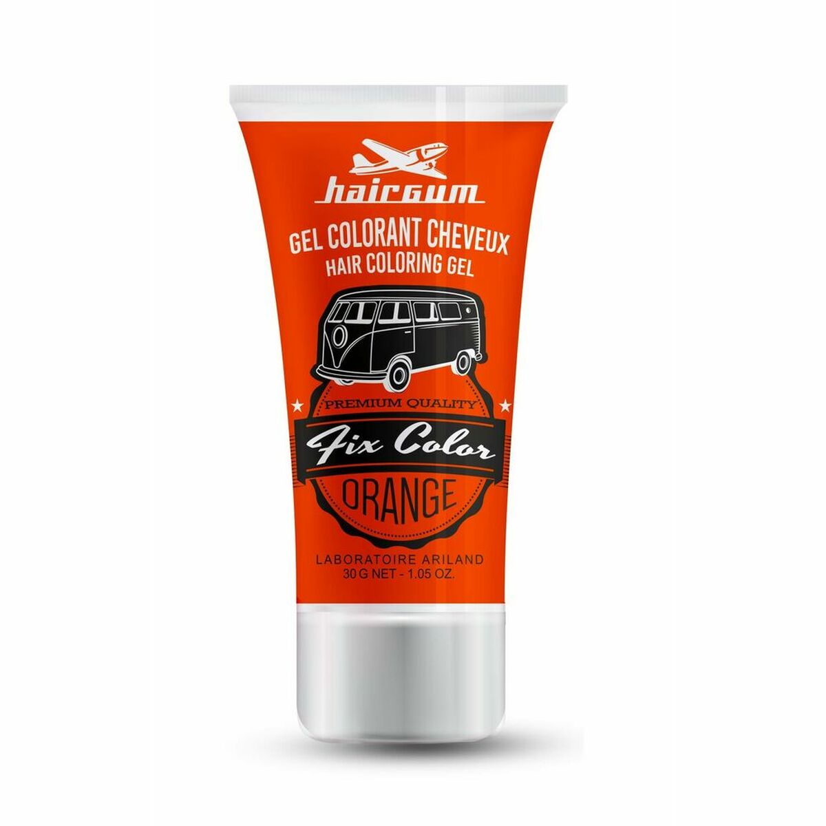 Ikke-permanent farve hårgummi Fix Color Orange 30 ml Styling Gel til kvinder hudpleje emballage