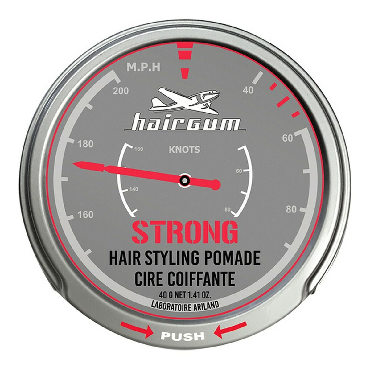Firm Hold Wax Hairgum Strong 40 g Salve til mænd hårvoksemballage