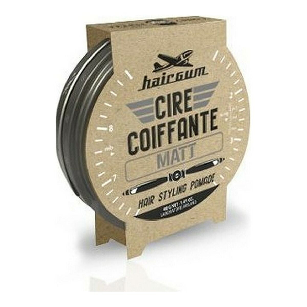 Soft Hold Wax Hairgum Matt 40 g til Herre hårvoks emballage