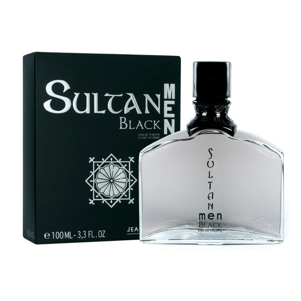 Herreparfume Jeanne Arthes Sultan Sort 100 ml til mænd produktemballage
