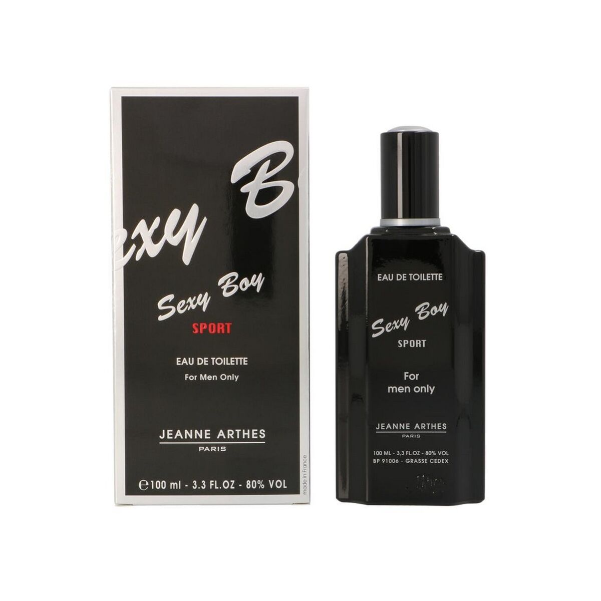 Herreparfume Jeanne Arthes Sexy Boy Sport 100 ml produktemballage