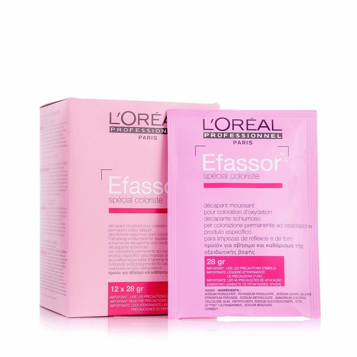 Lightener L'Oreal Professionnel Paris Efassor 28 g produktemballage