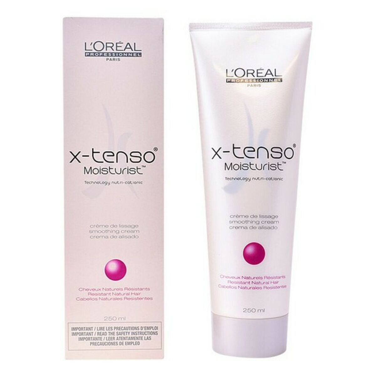 Hair Straightening Cream L'Oreal Professionnel Paris Tenso 250 ml hudplejeemballage