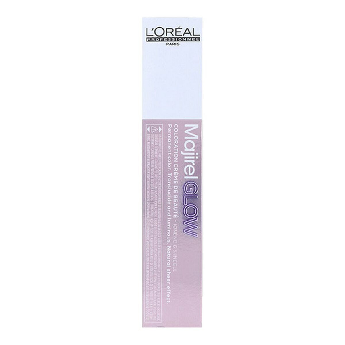 Permanent farve creme L'Oreal Professionnel Paris Majirel Glow Nº 13-Taupe mindre 50 ml til kvinder hudpleje emballage