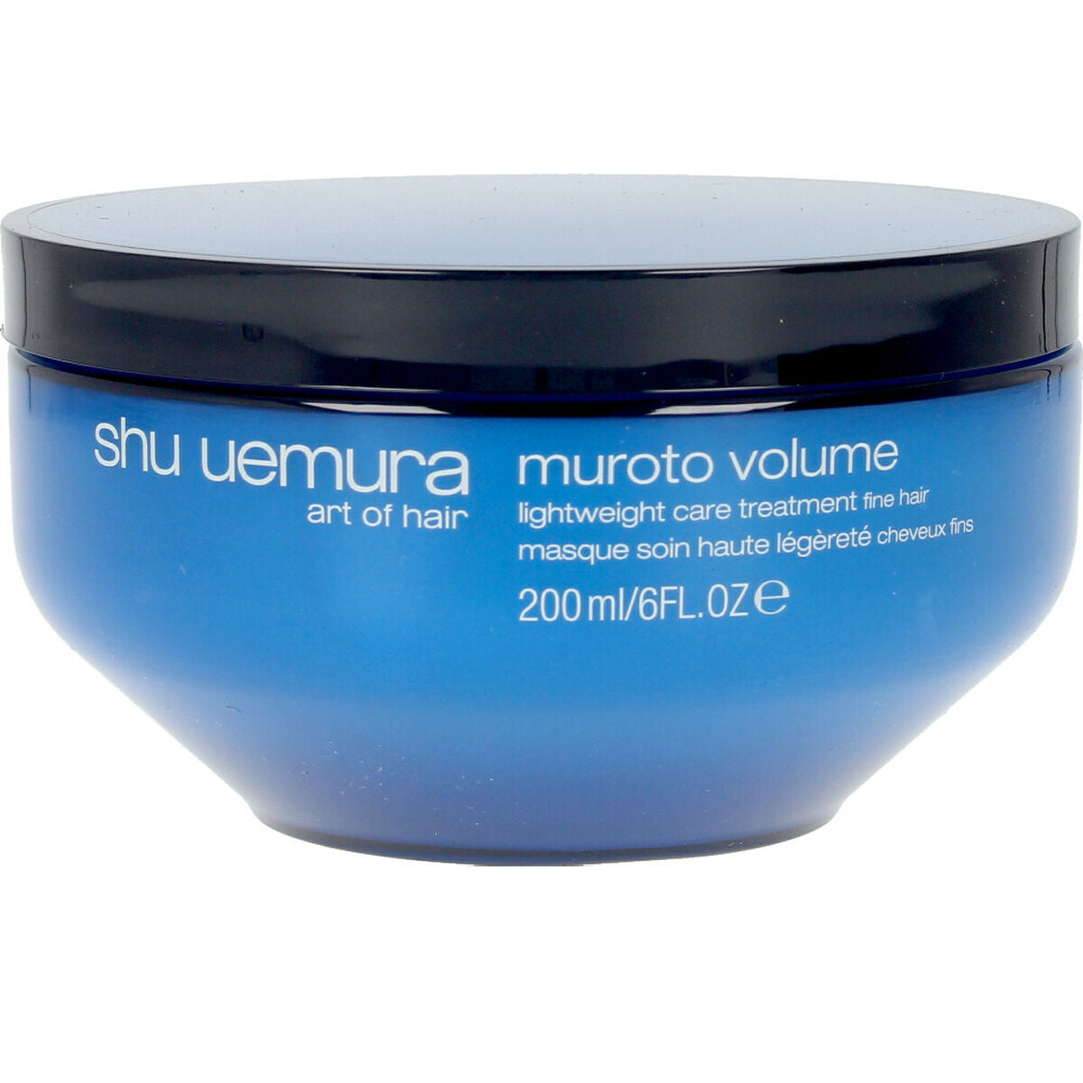 Maske til fint hår Muroto Volume Shu Uemura hårmaske emballage