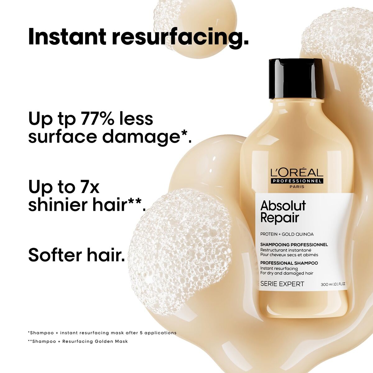 Restructuring Shampoo L'Oreal Professionnel Paris ABSOLUT REPAIR 300 ml shampooflaske