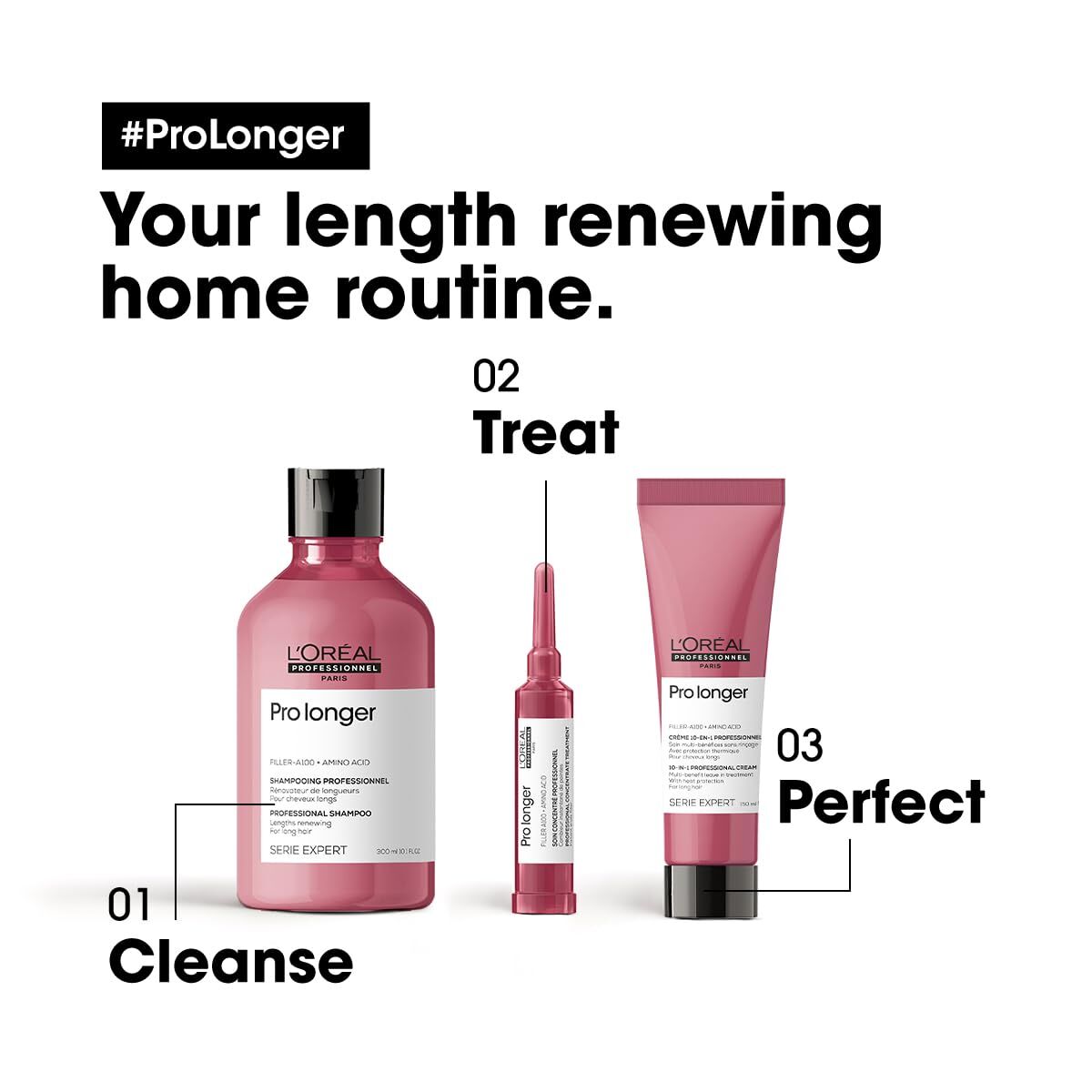 Shampoo L'Oreal Professionnel Paris PRO LONGER 300 ml shampooflaske