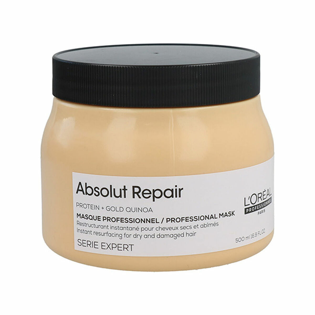 Hårmaske L'Oreal Professionnel Paris Absolut Repair Gold 500 ml til kvinder hårmaske emballage