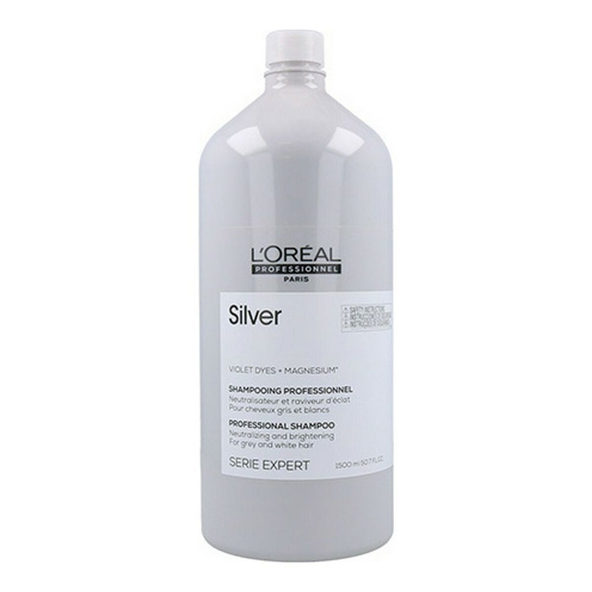 Farve neutraliserende shampoo L'Oreal Professionnel Paris Sølv 1,5 L 1,5 L shampooflaske