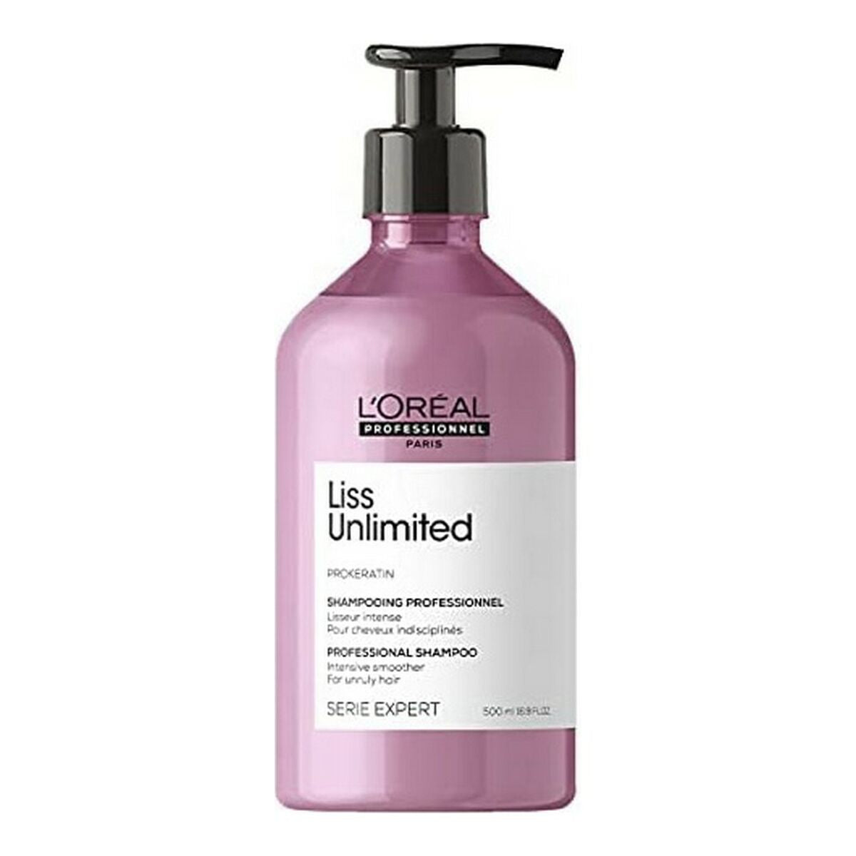 Fugtgivende shampoo L'Oreal Professionnel Paris Liss 500 ml til kvinder shampooflaske
