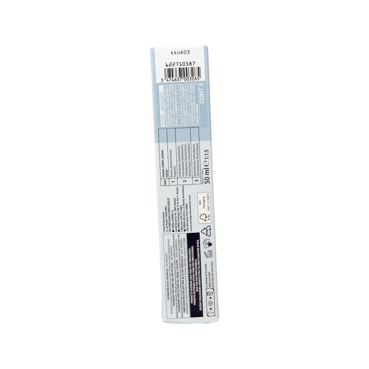 Permanent farvestof L'Oreal Professionnel Paris Dia Light Nº 9,01 50 ml Ammoniakfri til kvinder produktemballage