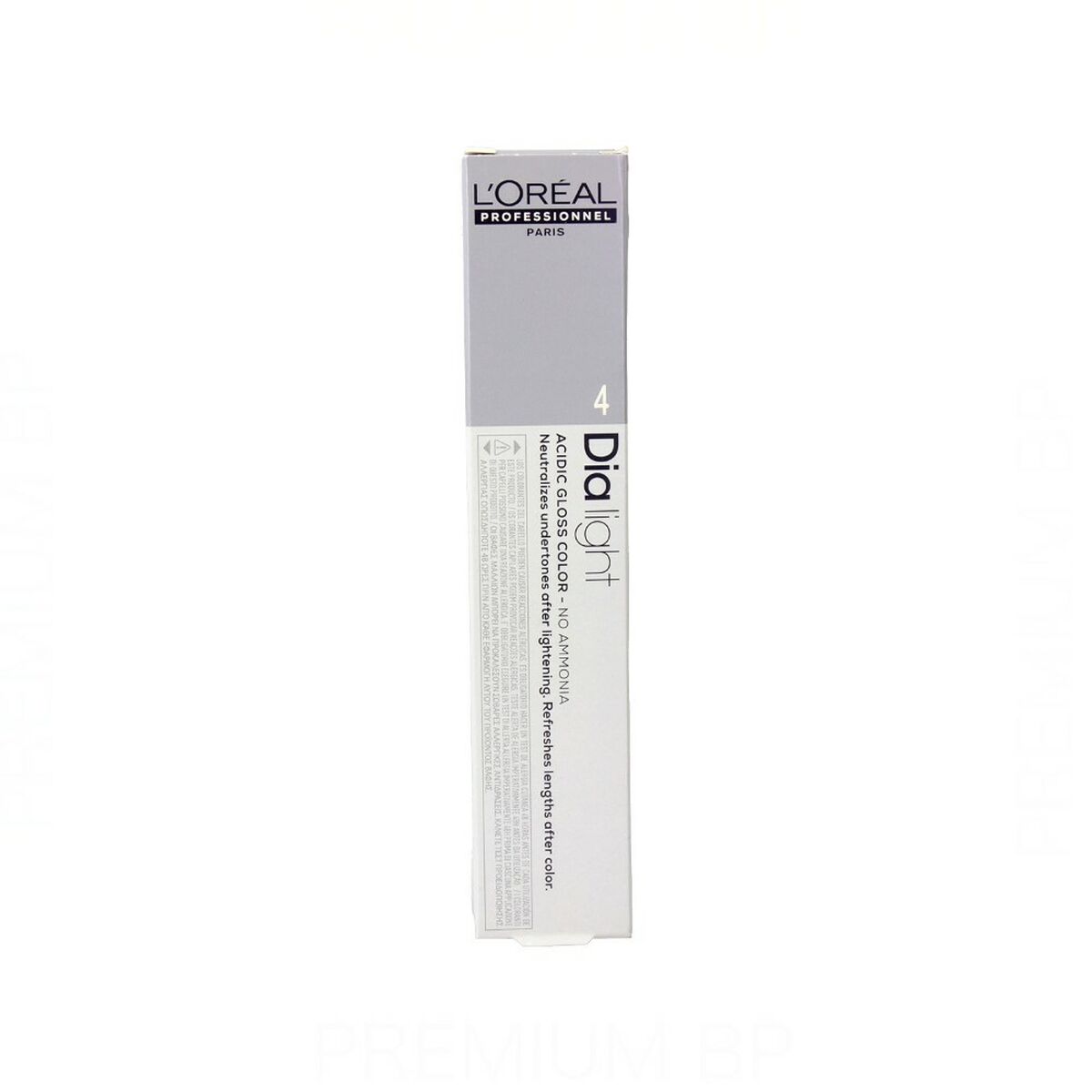 Permanent farvestof L'Oreal Professionnel Paris Dia Light Nº 4 Ammoniakfri (50 ml) til kvinder produktemballage