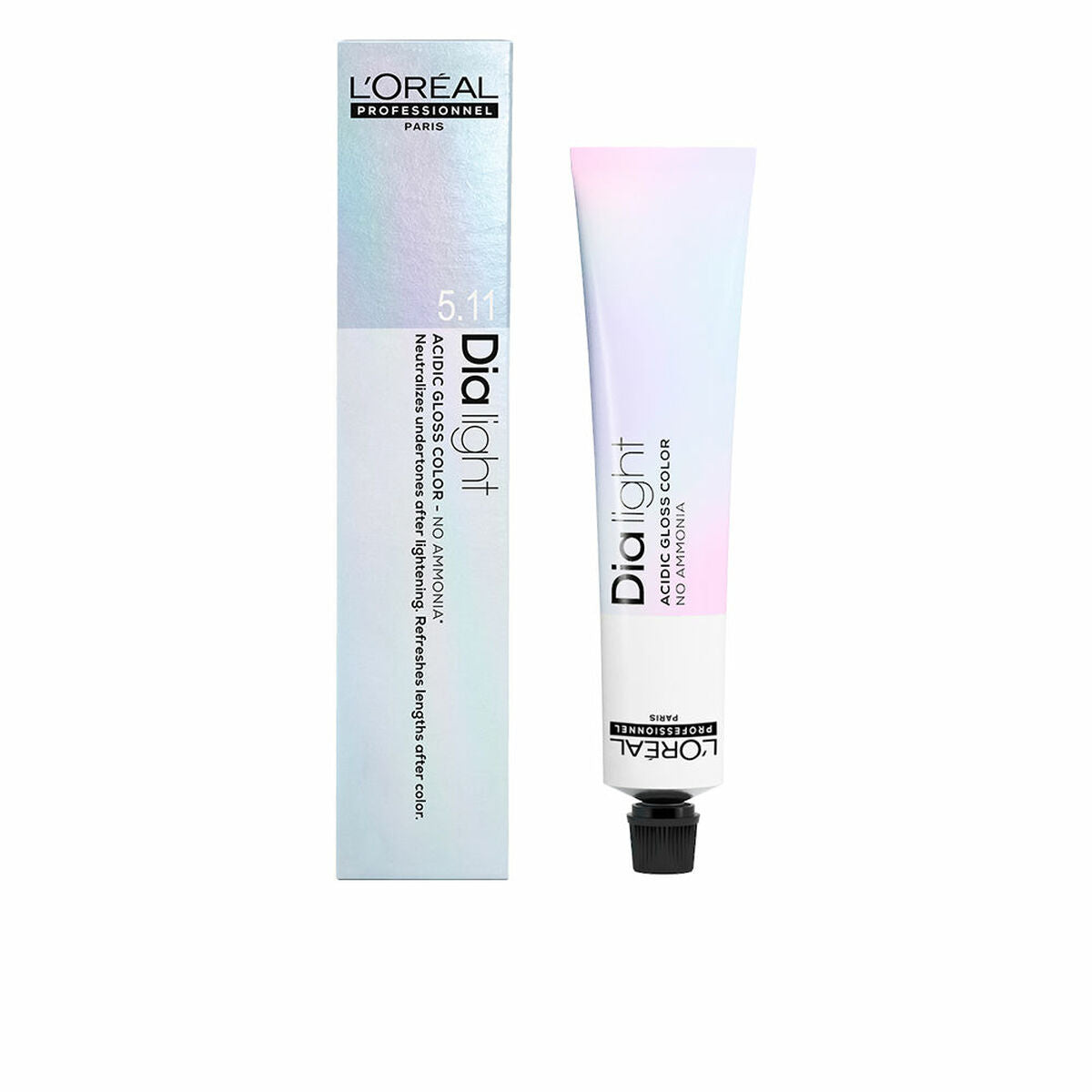 Farve uden ammoniak L'Oreal Professionnel Paris Dia Light Nº 7,31 (50 ml) til Dame-produktemballage