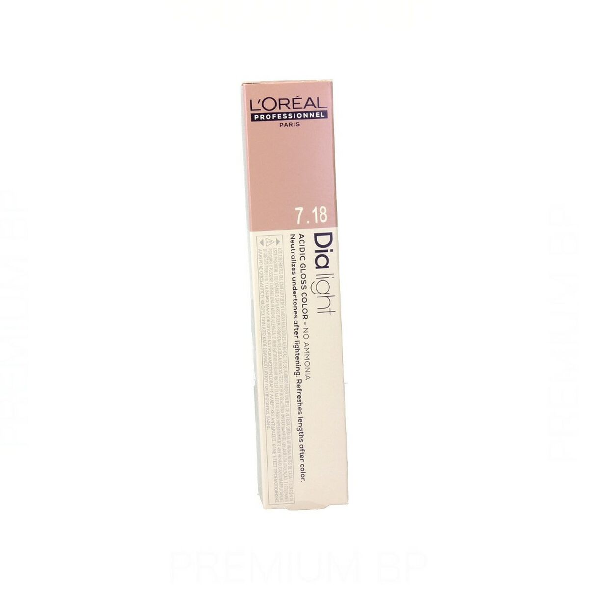 Permanent farvestof L'Oreal Professionnel Paris Dia Light Nº 7,18 Ammoniakfri 50 ml til Dame-produktemballage