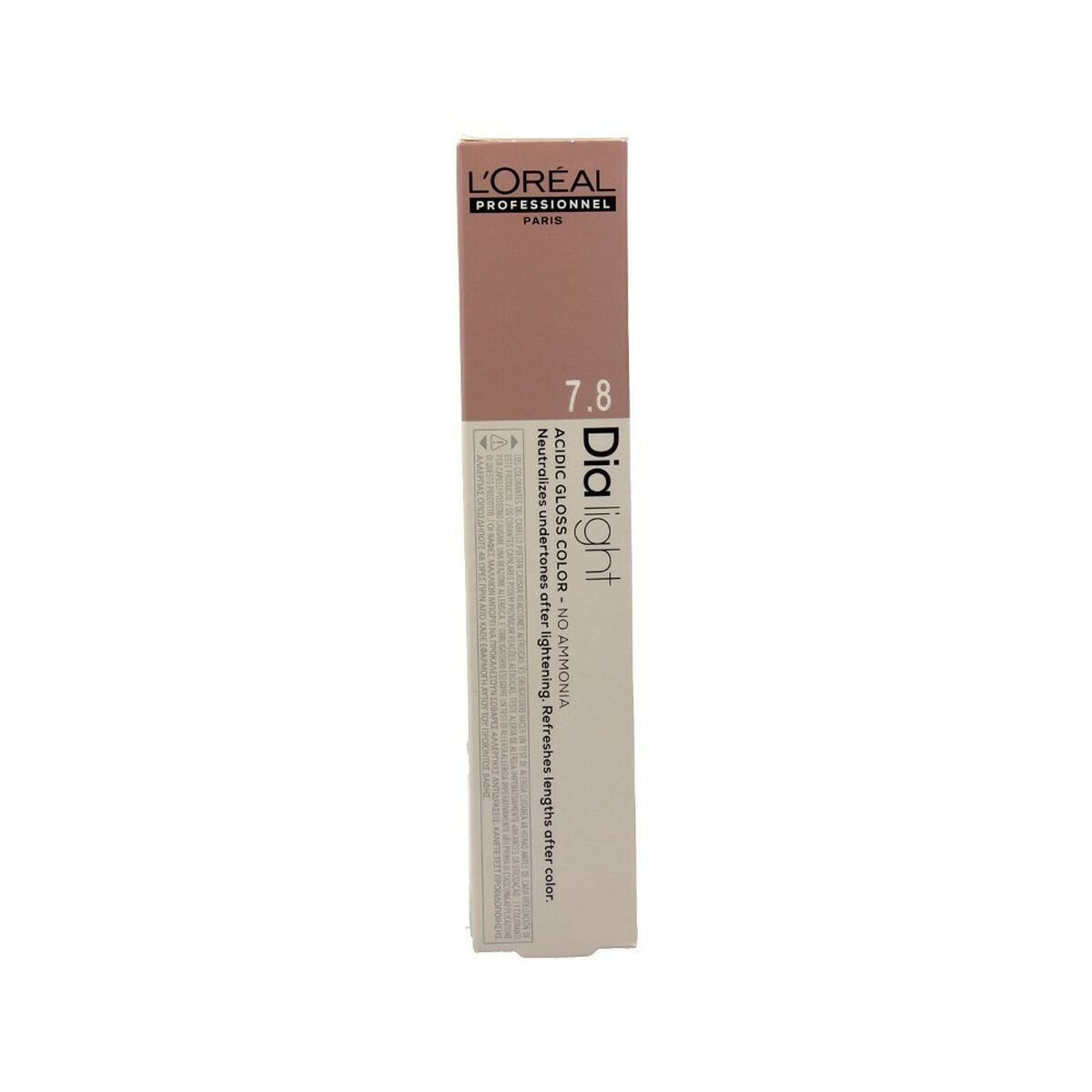 Permanent farvestof L'Oreal Professionnel Paris Dia Light Nº 7,8 Ammoniakfri (50 ml) til kvinder produktemballage