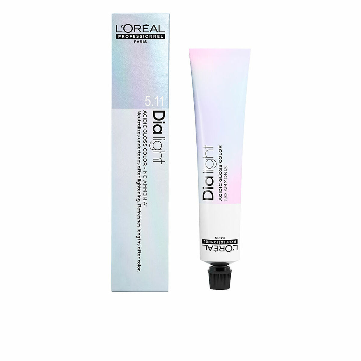 Farve uden ammoniak L'Oreal Professionnel Paris Dia Light Nº 5,8 (50 ml) til Dame-produktemballage