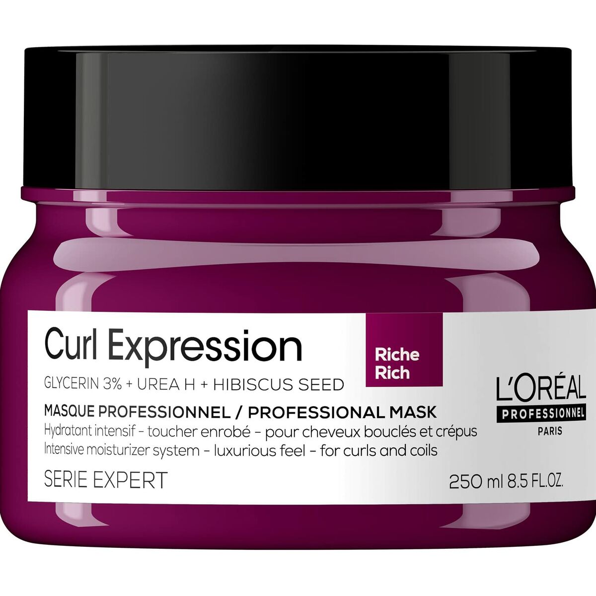 Fugtgivende maske L'Oreal Professionnel Paris Curl Expression Curly Hair (250 ml) emballage til hårmaske
