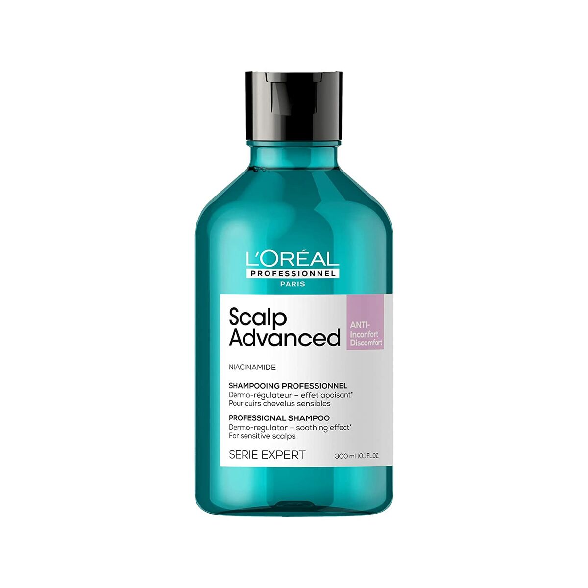 Dermo-beskyttende shampoo L'Oreal Professionnel Paris Scalp Advanced 300 ml Sensitive hovedbund shampooflaske