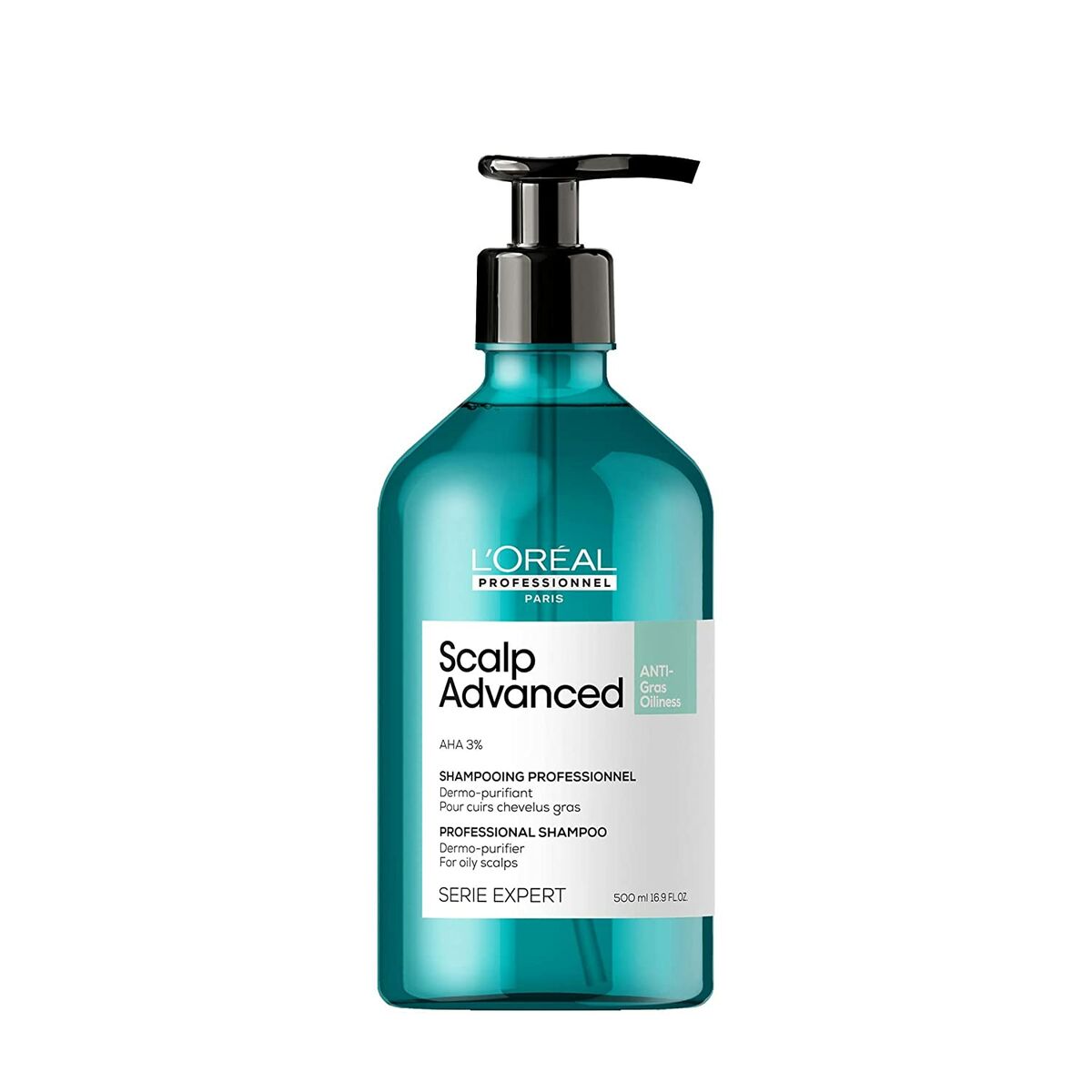 Anti-Grease Shampoo L'Oreal Professionnel Paris Scalp Advanced 500 ml shampooflaske
