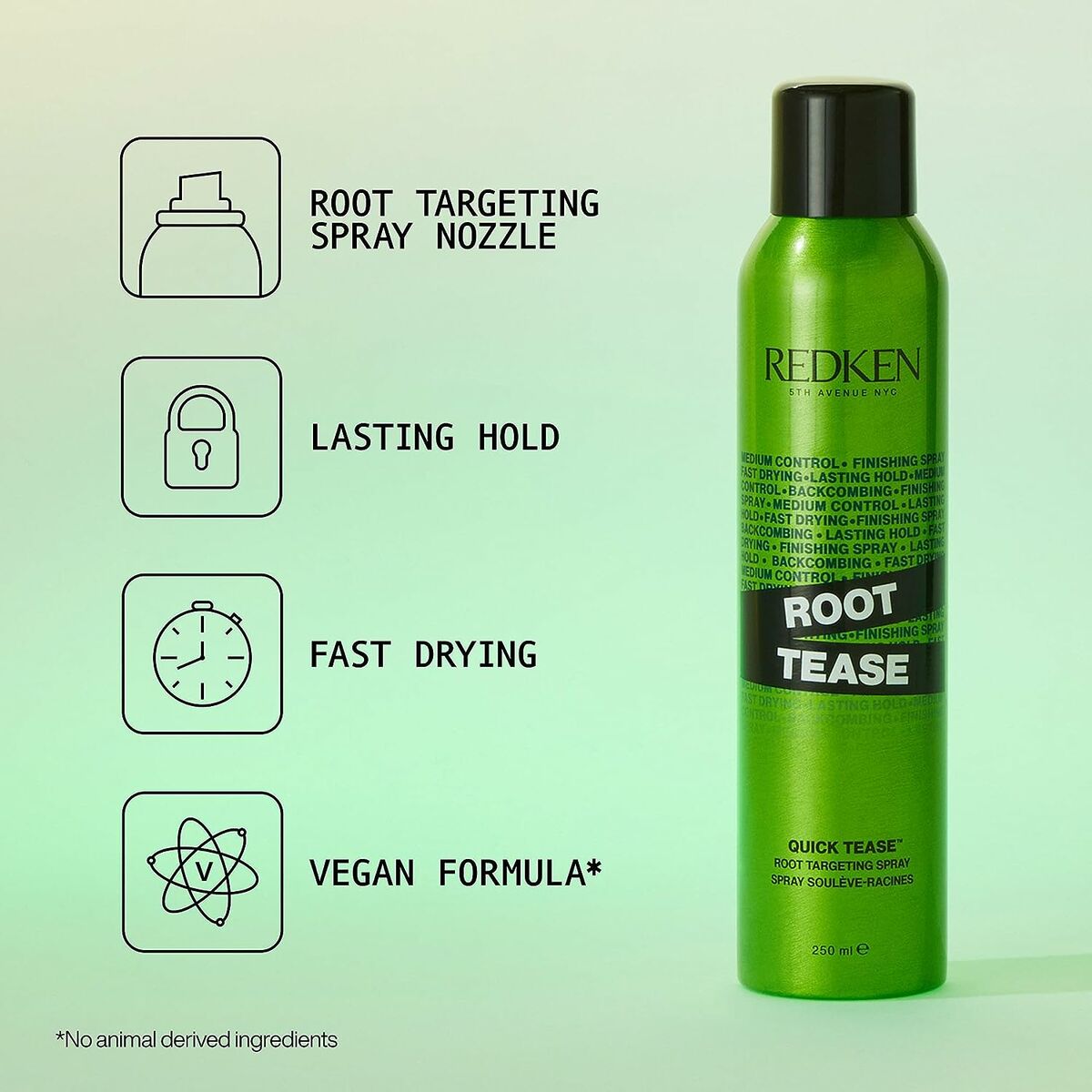 Normal Hold Hairspray Redken Root Tease 250 ml produktemballage