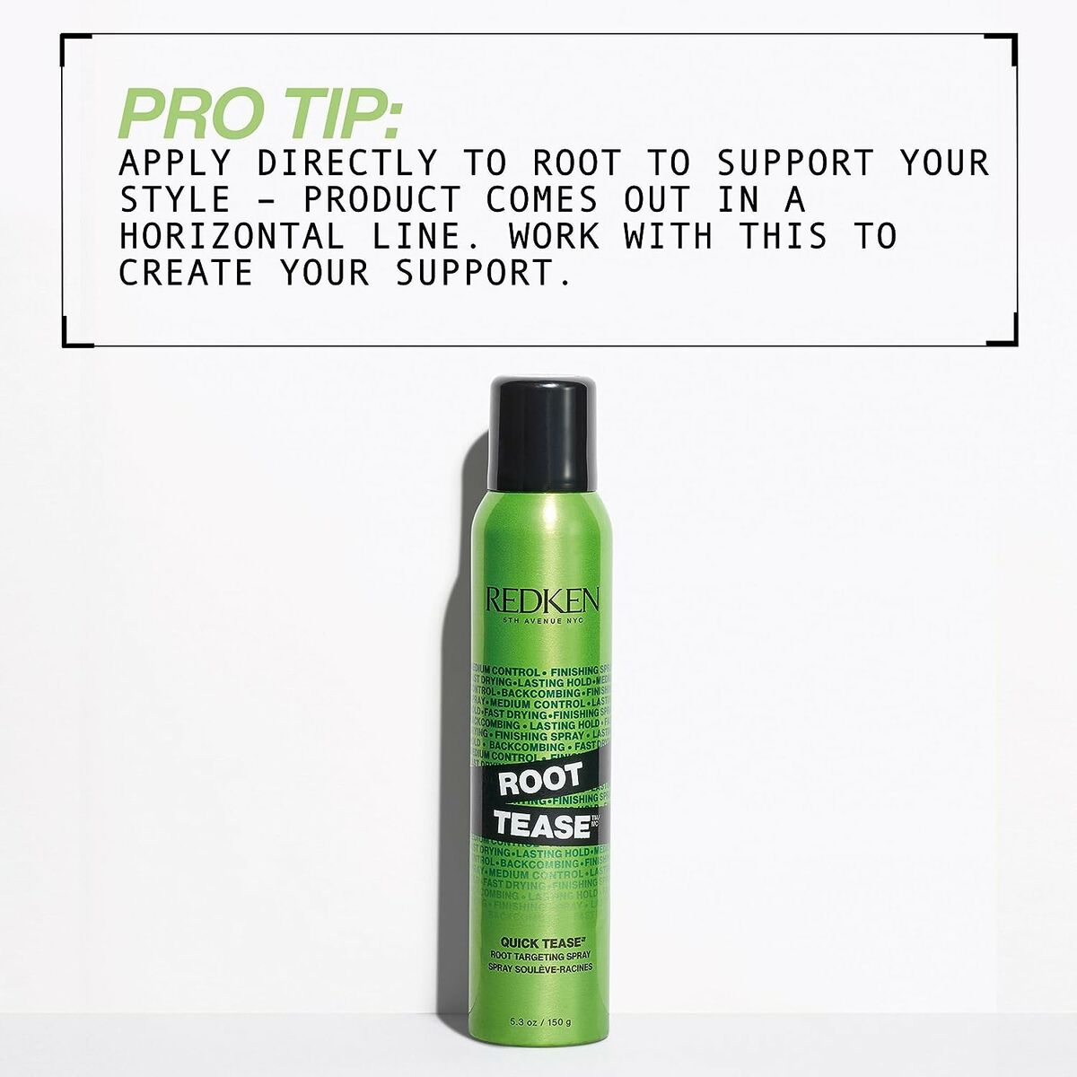 Normal Hold Hairspray Redken Root Tease 250 ml produktemballage