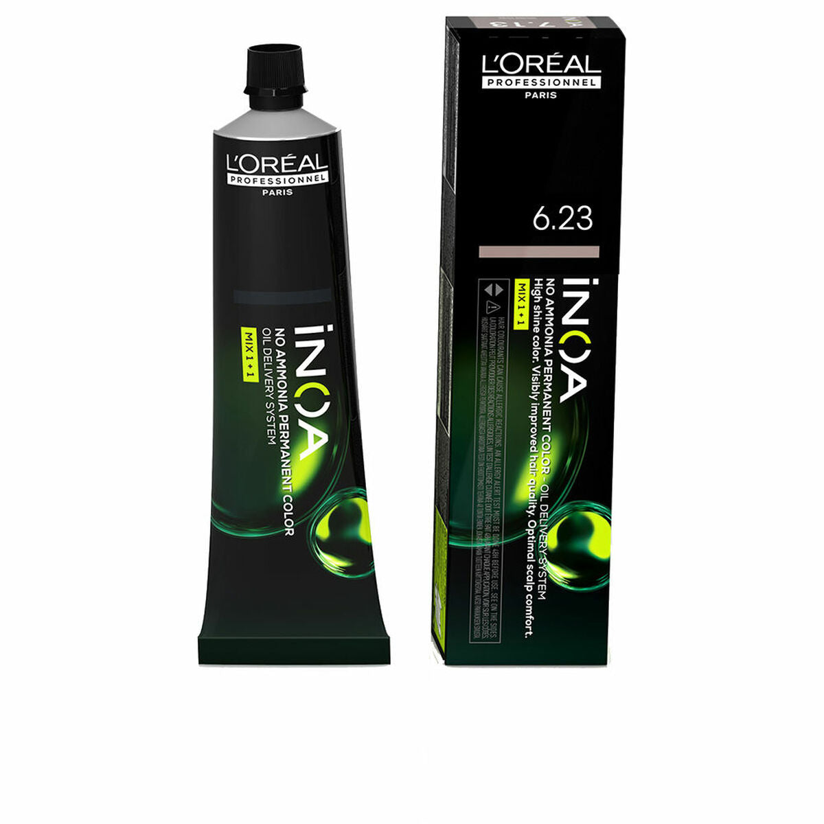 Permanent Dye L'Oreal Professionnel Paris Inoa Nº 6,23 60 g til Dame produktemballage