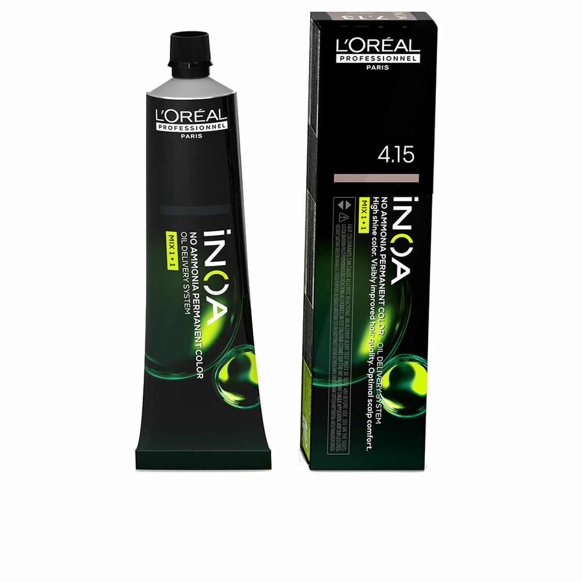 Permanent farvestof L'Oreal Professionnel Paris Inoa Nº 4,15 60 g til Dame produktemballage