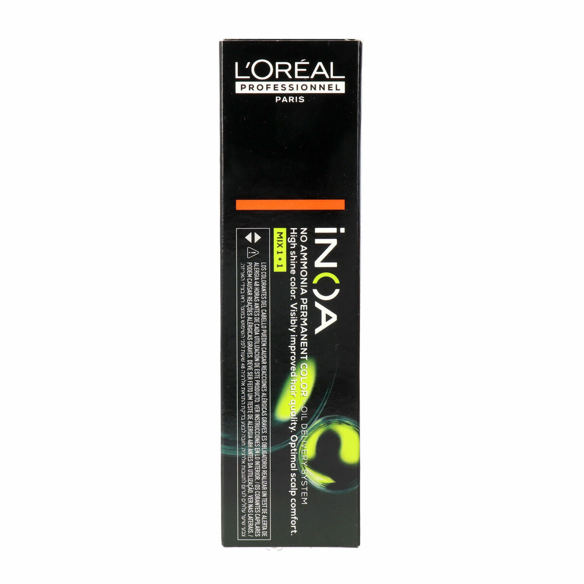 Permanent farvestof L'Oreal Professionnel Paris Inoa Nº 5,4 Lysebrun Nº 5,4 60 g til Dame produktemballage