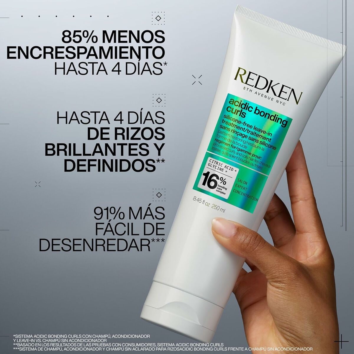 Hårmaske uden Clarifier Redken ACIDIC BONDING CURLS 250 ml hårmaske emballage